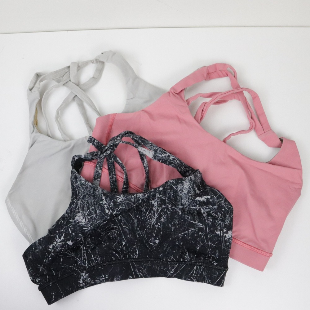 lululemon athletica Sports Bras in Pink, Black, and Gray